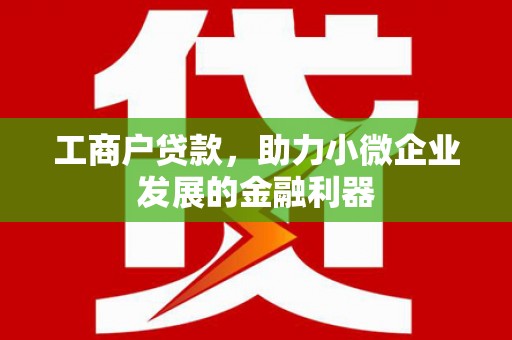 齐齐哈尔工商户贷款，助力小微企业发展的金融利器
