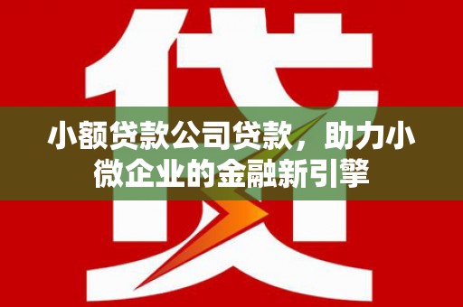 齐齐哈尔小额贷款公司贷款，助力小微企业的金融新引擎