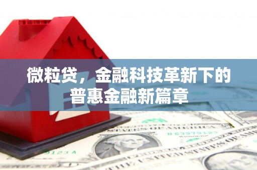 齐齐哈尔微粒贷，金融科技革新下的普惠金融新篇章