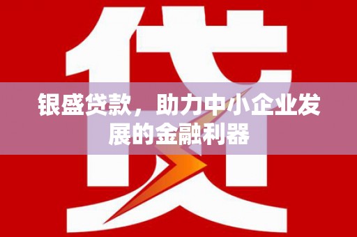 齐齐哈尔银盛贷款，助力中小企业发展的金融利器