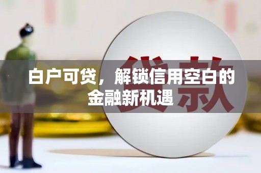 齐齐哈尔白户可贷，解锁信用空白的金融新机遇