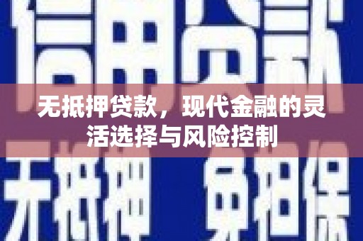齐齐哈尔无抵押贷款，现代金融的灵活选择与风险控制