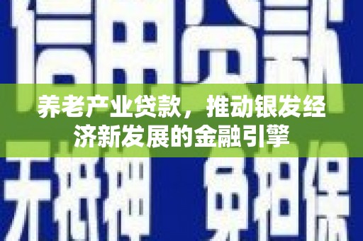 齐齐哈尔养老产业贷款，推动银发经济新发展的金融引擎