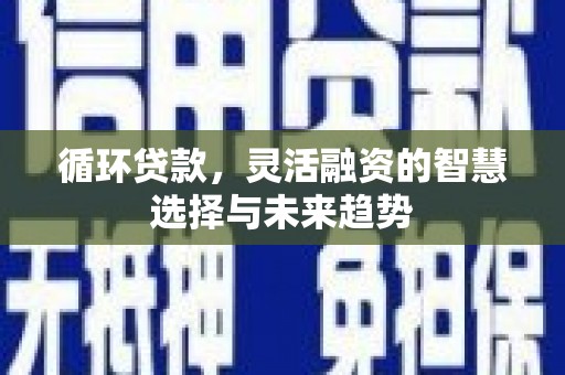 齐齐哈尔循环贷款，灵活融资的智慧选择与未来趋势