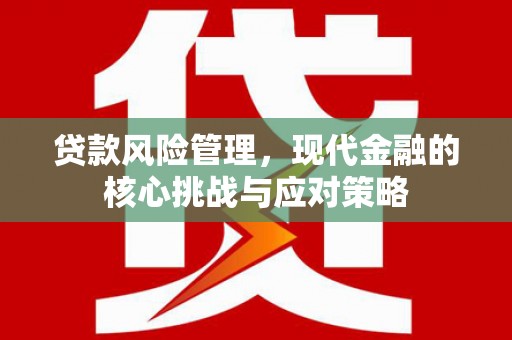 齐齐哈尔贷款风险管理，现代金融的核心挑战与应对策略