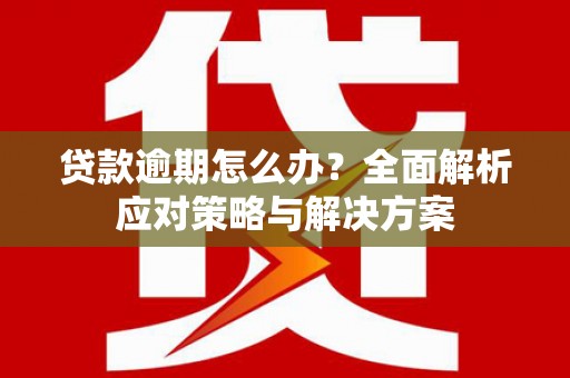 齐齐哈尔贷款逾期怎么办？全面解析应对策略与解决方案