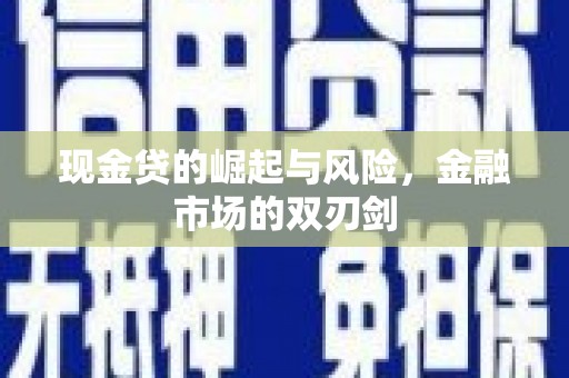 齐齐哈尔现金贷的崛起与风险，金融市场的双刃剑