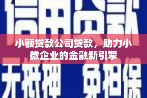 齐齐哈尔小额贷款公司贷款，助力小微企业的金融新引擎