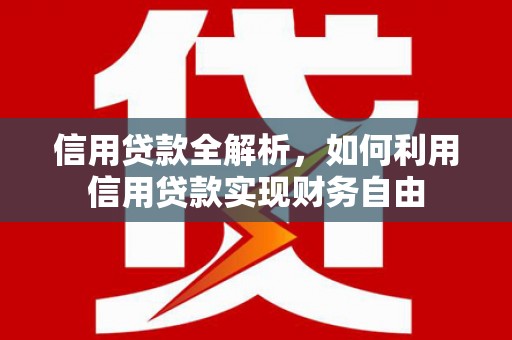 齐齐哈尔信用贷款全解析，如何利用信用贷款实现财务自由